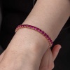 Lucky Life 925 Ayar Gumuss  Pembe Taşlı Su Yolu Lucky Life Lucky Life Kadın Bileklik