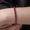 Lucky Life 925 Ayar Gumuss  Pembe Taşlı Su Yolu Lucky Life Lucky Life Kadın Bileklik