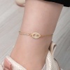 Lucky Life 925 Ayar Gumuss  Gold Gemici Figürlü Halhal