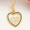 Lucky Life 925 Ayar Gumuss  Gold Kalp Lucky Life Lucky Life Lucky Life Kadın Kolye