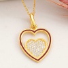 Lucky Life 925 Ayar Gumuss  Gold Kalp Lucky Life Lucky Life Lucky Life Kadın Kolye