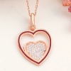Lucky Life 925 Ayar Gumuss  Rose Kalp Lucky Life Lucky Life Lucky Life Kadın Kolye