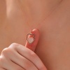 Lucky Life 925 Ayar Gumuss  Rose Kalp Lucky Life Lucky Life Lucky Life Kadın Kolye