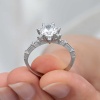 ​Lucky Life 925 Ayar Gumuss  Çiçek Desenli Lucky Life Lucky Life Kadın Yüzük