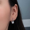 ​Lucky Life 925 Ayar Gumuss  Çiçek Desenli Lucky Life Lucky Life Kadın Küpe