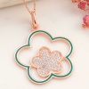 ​Lucky Life 925 Ayar Gumuss  Rose Çiçek Desenli Lucky Life Lucky Life Lucky Life Kadın Kolye