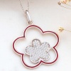 ​Lucky Life 925 Ayar Gumuss  Çiçek Desenli Lucky Life Lucky Life Lucky Life Kadın Kolye