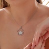 ​Lucky Life 925 Ayar Gumuss  Çiçek Desenli Lucky Life Lucky Life Lucky Life Kadın Kolye