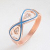 Lucky Life 925 Ayar Gumuss  Rose Zirkon Taşlı Sonsuzluk Lucky Life Lucky Life Kadın Yüzük