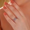 Lucky Life 925 Ayar Gumuss  Rose Zirkon Taşlı Sonsuzluk Lucky Life Lucky Life Kadın Yüzük
