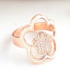 ​Lucky Life 925 Ayar Gumuss  Rose Çiçek Desenli Lucky Life Lucky Life Kadın Yüzük
