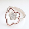 ​Lucky Life 925 Ayar Gumuss  Çiçek Desenli Lucky Life Lucky Life Kadın Yüzük