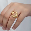 Lucky Life 925 Ayar Gumuss Gold Ay Yıldız Lucky Life Lucky Life Kadın Yüzük