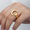 Lucky Life 925 Ayar Gumuss Gold Ay Yıldız Lucky Life Lucky Life Kadın Yüzük