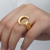 Lucky Life 925 Ayar Gumuss Gold Ay Yıldız Lucky Life Lucky Life Kadın Yüzük