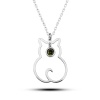 Lucky Life 925 Ayar Gumuss Ağustos Ayı Doğum Taşı Kedi Lucky Life Lucky Life Lucky Life Kadın Kolye
