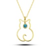 Lucky Life 925 Ayar Gumuss Mart Ayı Doğum Taşı Kedi Lucky Life Lucky Life Lucky Life Kadın Kolye