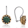 Lucky Life 925 Ayar Gumuss Yeşil Yuvarlak Otantik Lucky Life Lucky Life Kadın Küpe