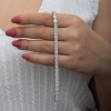 Lucky Life 925 Ayar Gumuss Beyaz Taşlı Su Yolu Lucky Life Lucky Life Kadın Bileklik