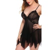 Lucky Life Seksi Siyah Tül Babydoll Gecelik 0