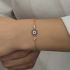 Lucky Life 925 Ayar Gumuss Rose Nazar Boncuklu Lucky Life Lucky Life Kadın Bileklik