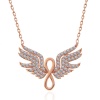 Lucky Life 925 Ayar Gumuss Rose Melek Kanadı Sonsuzluk Lucky Life Lucky Life Lucky Life Kadın Kolye
