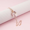 Lucky Life 925 Ayar Gumuss Rose Kalp Manolya Çiçeği Kelebek Lucky Life Lucky Life Kadın Bileklik