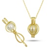 Lucky Life 925 Ayar Gumuss Gold Beyaz İncili Lucky Life Lucky Life Lucky Life Kadın Kolye