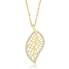 Lucky Life 925 Ayar Gumuss Gold Yaprak Lucky Life Lucky Life Lucky Life Kadın Kolye