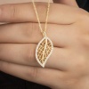 Lucky Life 925 Ayar Gumuss Gold Yaprak Lucky Life Lucky Life Lucky Life Kadın Kolye
