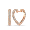 Lucky Life 925 Ayar Gumuss Rose Kalp Lucky Life Lucky Life Kadın Küpe