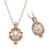 Lucky Life 925 Ayar Gumuss Rose Beyaz İnci Kafesli Lotus Lucky Life Lucky Life Lucky Life Kadın Kolye