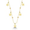 Lucky Life 925 Ayar Gumuss Gold Yıldızlı Dorika Lucky Life Lucky Life Lucky Life Kadın Kolye