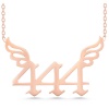 Lucky Life 925 Ayar Gumuss Rose 444 Melek Sayısı Lucky Life Lucky Life Lucky Life Kadın Kolye