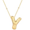 Lucky Life 925 Ayar Gumuss Gold Balon Y Harfi Lucky Life Lucky Life Lucky Life Kadın Kolye