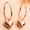 Lucky Life 925 Ayar Gumuss Rose Kalp Sallantılı Lucky Life Lucky Life Kadın Küpe