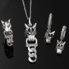 ​Lucky Life 925 Ayar Gumuss Kaplan Figürlü Lucky Life Lucky Life Kadın Set