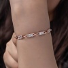 Lucky Life 925 Ayar Gumuss Rose Baget Taşlı Lucky Life Lucky Life Kadın Bileklik