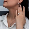 ​Lucky Life 925 Ayar Gumuss Çiçek Desenli Lucky Life Lucky Life Kadın Set