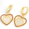 ​Lucky Life 925 Ayar Gumuss Gold Sallantılı Kalp Lucky Life Lucky Life Kadın Küpe