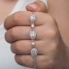 Lucky Life 925 Ayar Gumuss Oval Taşlı Lucky Life Lucky Life Kadın Bileklik