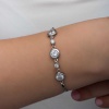 Lucky Life 925 Ayar Gumuss Yuvarlak Taşlı Lucky Life Lucky Life Kadın Bileklik