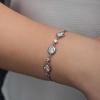 Lucky Life 925 Ayar Gumuss Yuvarlak Taşlı Lucky Life Lucky Life Kadın Bileklik