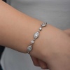 Lucky Life 925 Ayar Gumuss Mekik Zirkon Taşlı Lucky Life Lucky Life Kadın Bileklik