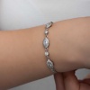 Lucky Life 925 Ayar Gumuss Mekik Zirkon Taşlı Lucky Life Lucky Life Kadın Bileklik