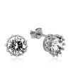 Lucky Life 925 Ayar Gumuss Tırnaklı Tek Taş Çivili Lucky Life Lucky Life Kadın Küpe