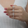 Lucky Life 925 Ayar Gumuss Baget Çiçek Desenli Lucky Life Lucky Life Kadın Bileklik