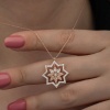 Lucky Life 925 Ayar Gumuss Rose Kar Tanesi Lucky Life Lucky Life Lucky Life Kadın Kolye