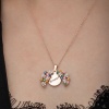 Lucky Life 925 Ayar Gumuss Rose Renkli Çiçek Kişiye Özel Lucky Life Lucky Life Kadın Kolye