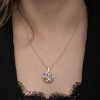 Lucky Life 925 Ayar Gumuss Rose Renkli Çiçek Kişiye Özel Lucky Life Lucky Life Kadın Kolye